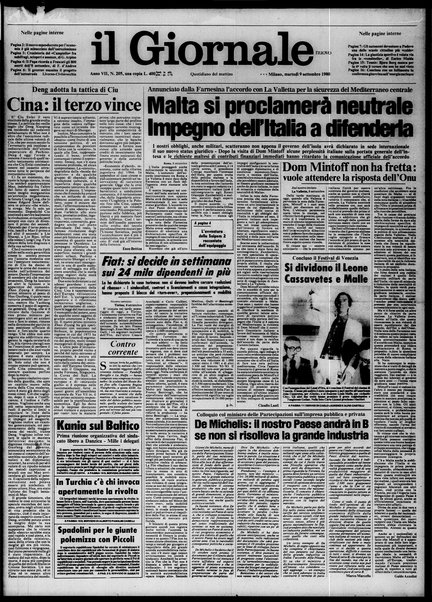 Il giornale nuovo : quotidiano del mattino